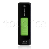 Фото USB флеш накопитель 16GB Transcend JetFlash 760 Black/Green (TS16GJF760)