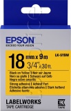 Фото Картридж Epson LK-5YBW Strong Adhesive Black/Yellow 18mm/9m (C53S655010)
