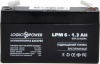 Фото товара Батарея LogicPower 6V 1.3 Ah (LPM 6-1.3 AH) (4157)