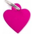 Фото Адресник MyFamily Сердце маленькое, розовый Basic Aluminum (MFB24)