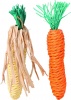 Фото товара Игрушка для грызунов Trixie Морковь+кукуруза сизаль 15 см (6192)
