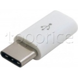 Фото Адаптер Lapara micro-USB -> Type C OTG White (LA-Type-C-MicroUSB-adaptor white)