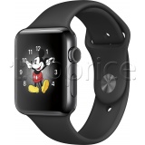 Фото Смарт-часы Apple Watch 42mm Space Black/Black (MP4A2)