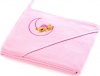 Фото товара Детское полотенце Sensillo Teddy Bear 100x100 Pink (SILLO-4162)