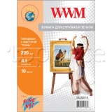 Фото Бумага WWM Fine Art gloss 200g/m2, "Ткань", A4, 10л. (GC200.10)