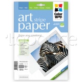Фото Бумага ColorWay ART Matte/Stripes Texture 220г/м, LT, 10л. (PMA220010SLT)