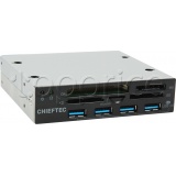 Фото Кардридер 3.5" Chieftec USB3.2 Gen1 (CRD-801H)
