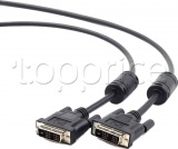 Фото Кабель DVI -> DVI Cablexpert 1.8 м Single Link (CC-DVI-BK-6)