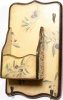 Фото товара Ключница Arjuna вешалка Оливка, с ящиком, массив дерева 34x20 см (30361)