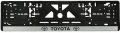 Фото Рамка номерного знака Vitol пластиковая Toyota