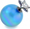 Фото товара Серьги Biojoux Exotic Double-Ball Star with Crystals / Blue Ball 10/16 мм (BJE612)