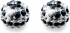 Фото товара Серьги Biojoux Trendy White Crystal / Black Stripes Ball 8 мм (BJT9189)