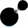 Фото товара Серьги Biojoux Exotic Double-Ball Black Crystal Ball / Black Ball 8/16 мм (BJE605)