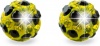 Фото товара Серьги Biojoux Trendy Yellow Crystal / Black Stripes Ball 6 мм (BJT8165)