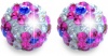 Фото товара Серьги Biojoux Trendy White Crystal / Rose Flower Ball 6 мм (BJT6164)