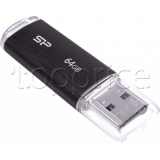 Фото USB флеш накопитель 64GB Silicon Power Ultima U02 Black (SP064GBUF2U02V1K)