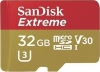 Фото товара Карта памяти micro SDHC 32GB SanDisk Extreme Action UHS-I U3 V30 (SDSQXAF-032G-GN6AA)