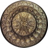 Фото Тарелка Arjuna бронзовая настенная 48,5 см (25848)