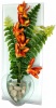 Фото товара Цветок Arjuna в стекле GLW-356 36x16x5 см (24639)
