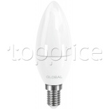 Фото Лампа Global LED C37 CL-F 5W 220V E14 AP (1-GBL-133-02)