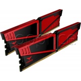 Фото Модуль памяти Team DDR4 16GB 2x8GB 2400MHz Vulcan Red (TLRED416G2400HC14DC01)