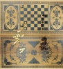 Фото товара Нарды+шахматы Arjuna из бамбука 40x20x4 см (22749)