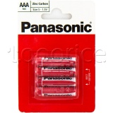 Фото Батарейки Panasonic Red Zinc R03REL/4BP AAA/LR03 BL 4 шт.