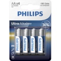 Фото Батарейки Philips Ultra Alkaline AA/LR6 BL (LR6E4B) 4 шт.